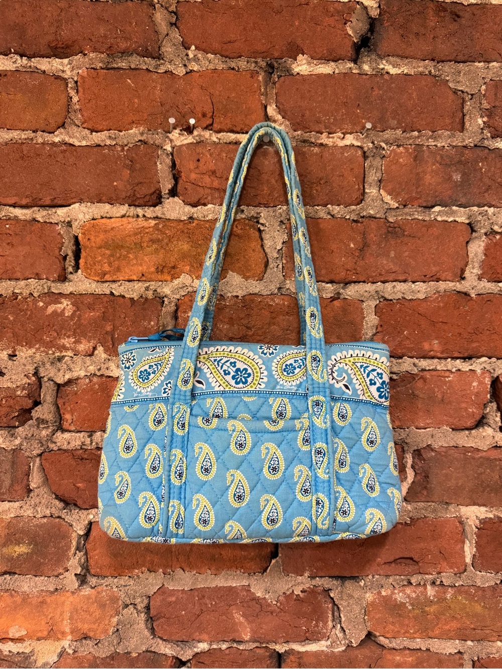 Vera Bradley Women’s Bermuda Blue Betsey Quilted Shoulder Tote